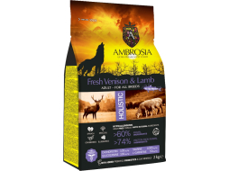 Сухой корм для собак беззерновой AMBROSIA Grain Free оленина и ягненок 2 кг 