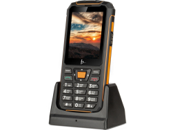 Мобильный телефон F+ R280C черный/оранжевый 