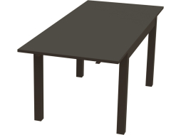Стол кухонный MEBELAIN Вардиг М черный ясень шпон 120-180x80x74 см 