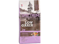 Сухой корм для стерилизованных кошек SPECTRUM Sterilized Low Grain лосось и анчоус с клюквой 2 кг 