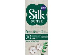 Ежедневные гигиенические прокладки OLA! Silk Sense Cotton Удлиненные 20 штук 