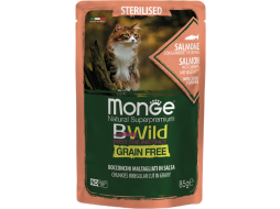 Влажный корм для стерилизованных кошек MONGE BWild Grain Free Sterilised
