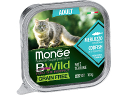 Влажный корм для кошек MONGE BWild Grain Free паштет