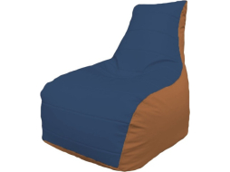 Кресло-мешок FLAGMAN Бумеранг синий/оранжевый 