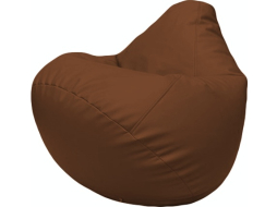 Кресло-мешок FLAGMAN Груша Мега экокожа коричневый 