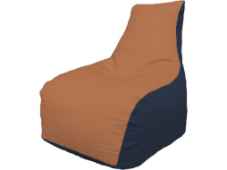 Кресло-мешок FLAGMAN Бумеранг оранжевый/синий 