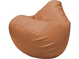 Кресло-мешок FLAGMAN Груша Мега экокожа оранжевый 