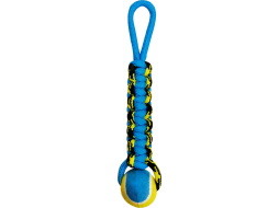Игрушка для собак PETPARK Плетенка с теннисным мячиком и петлей 8 см 