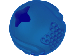 Игрушка для собак MR.KRANCH Мяч с ароматом курицы 6,5 см синий 
