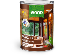 Масло колеруемое FARBITEX Профи Wood для террас и садовой мебели белый 0,9 л 