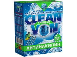 Средство чистящее CLEAN VON Антинакипин для удаления накипи в стиральных и посудомоечных машинах 300 г