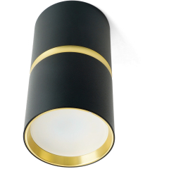 Светильник точечный накладной FERON ML186 Barrel Zen MR16 черный, золото 
