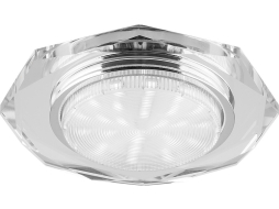 Точечный светильник под лампу GX53 FERON DL4020-2 прозрачный 