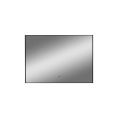 Зеркало для ванной с подсветкой КОНТИНЕНТ Amer Black LED 1200x700 ореольная теплая/холодная подсветка 