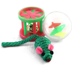 Игрушка для кошек TRIOL XW7006 набор мяч, мышь, барабан 