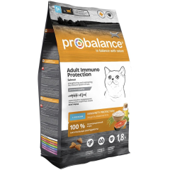 Сухой корм для кошек PROBALANCE Immuno Protection лосось 1,8 кг 