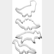 Формочки для печенья металлические 8-10 см MARMITON Динозаврики 4 штуки (17062)