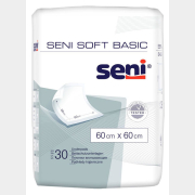 Пеленки гигиенические впитывающие SENI Soft Basic 60х60 см 30 штук (5900516692308)