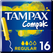 Тампоны TAMPAX Compak Regular 16 штук (4015400219507)