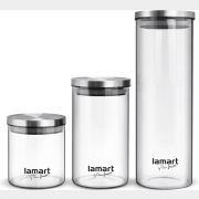 Набор банок для сыпучих продуктов LAMART LT6025 3 штуки (4359948)