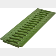 Решетка 100 пластиковая ECOTECK Волна зеленый папоротник (ДИ 01967000)