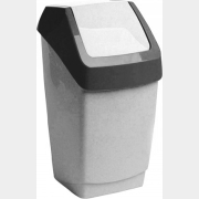 Ведро мусорное IDEA Хапс 15 л мрамор (М2471)