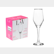 Набор бокалов для шампанского LAV Ella 6 штук 230 мл (LV-ELL532F)
