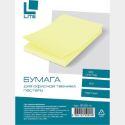 Бумага цветная LITE А4 50 листов 70 г/м2 пастель желтый (CPL50C-Ye)