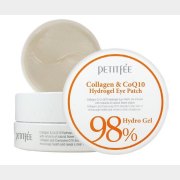 Патчи под глаза PETITFEE Collagen & Co Q10 Hydrogel Eye Patch 60 штук (8809239800458)