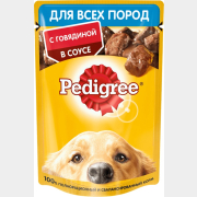Влажный корм для собак PEDIGREE говядина в соусе пауч 85 г (4660085510205)