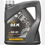 Моторное масло 5W30 синтетическое MANNOL 7701 OEM for Chevrolet Opel 4 л (98824)