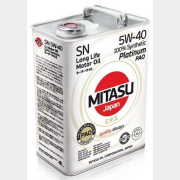 Моторное масло 5W40 синтетическое MITASU Platinum Pao SN 4 л (MJ-112-4)