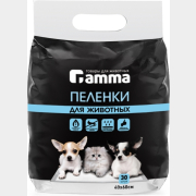 Пеленки одноразовые для животных GAMMA 40х60 см 30 шт (30552003)