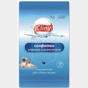 Салфетки влажные для животных CLINY K101 10 штук