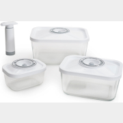 Набор контейнеров для вакуумной упаковки STATUS VAC-Glass-Set White