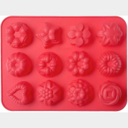 Форма для выпечки силиконовая прямоугольная на 12 кексов WALMER Bakery 32,5x24,5x4 см (W27322440)