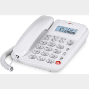 Телефон домашний проводной TEXET TX-250 белый