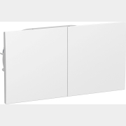 Розетка двойная скрытая со сдвижной крышкой SCHNEIDER ELECTRIC AtlasDesign белая (ATN000128)