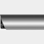 Плинтус кухонный ПВХ RICO вогнутая форма 2,7 м серебро (5707)