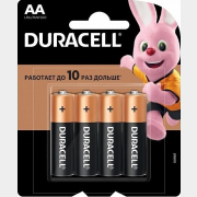 Батарейка АА DURACELL Basic 1,5 V алкалиновая 4 штуки