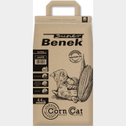 Наполнитель для туалета растительный комкующийся SUPER BENEK Corn Cat Ultra натуральный 7 л, 4,4 кг (5905397020974)