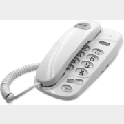 Телефон домашний проводной TEXET TX-238 White