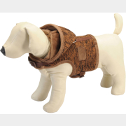 Шлейка для собак CAMON Зимняя с капюшоном S 40-48 см коричневая (DC0192/C)