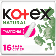 Тампоны KOTEX Natural Super 16 штук (5029053577401)