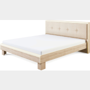 Каркас двуспальной кровати МСТ Оливия 2.2 с мягкой спинкой без основания дуб сонома светлый 160х200 см (М00007724)