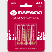 Батарейка ААА DAEWOO Energy 2021 1,5 V алкалиновая 4 штуки (5029903)