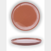 Тарелка керамическая обеденная KERAMIKA Stackable коричневый (8698782260754)