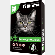 Биокапли от блох и клещей для кошек GAMMA 1 пипетка 1 мл (22302001)