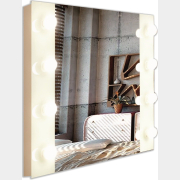 Зеркало для ванной с подсветкой КОНТИНЕНТ Гримерное Этюд 800х600 (ЗГП02)