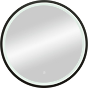 Зеркало для ванной с подсветкой КОНТИНЕНТ Style Black LED D600 (ЗЛП1016)